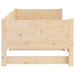 vidaXL Lit coulissant Bois de pin solide 2x(90x200) cm