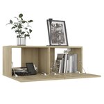 vidaXL Ensemble de meubles TV 8 Pièces Chêne sonoma Aggloméré