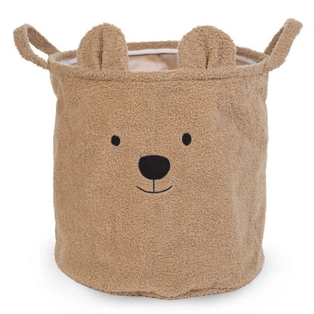 Childhome panier de rangement teddy 40x40x40 cm beige