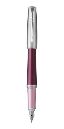 PARKER Urban Premium - Stylo Plume, violet foncé, attributs chromés, plume moyenne, en écrin