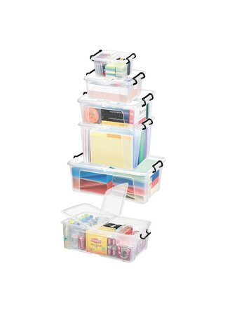 (Caisse PLASTIQUE POLYVALENTE) Caisse plastique avec couvercle à double rabat L