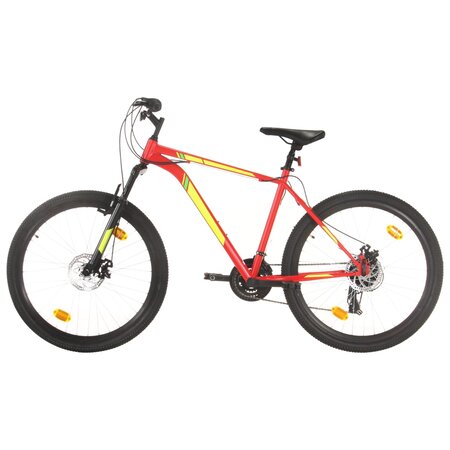 vidaXL Vélo de montagne 21 vitesses Roues de 27 5 pouces 42 cm Rouge