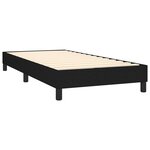 vidaXL Sommier à ressorts de lit Noir 90x190 cm Tissu