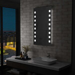 vidaXL Miroir mural à LED pour salle de bains 60x100 cm