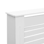 vidaXL Cache-radiateurs 2 Pièces Blanc 172x19x81 5 cm MDF
