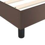 vidaXL Lit à sommier tapissier avec matelas Marron 120x200 cm