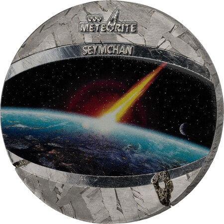 Pièce de monnaie en Meteorite 1 Dollar g 31.1 (1 oz) Millésime 2021 SEYMCHAN