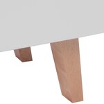 vidaXL Meuble TV MDF 150x35x48 5 cm Blanc brillant