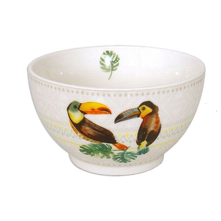 Bol en porcelaine deux toucans 480 ml