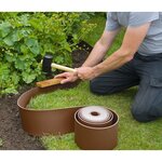 Nature Arête de bordure de jardin 0 15x10 m Terre cuite
