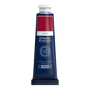 Peinture à l'huile en tube carmin 40ml - lefranc & bourgeois