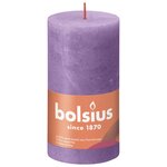 Bolsius Bougies pilier rustiques Shine 4 Pièces 130x68 mm Violet vibrant