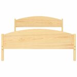 vidaXL Cadre de lit Bois de pin massif 140x200 cm