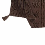 Tapis coton lavable Tribu sol marron - 140 x 200 cm