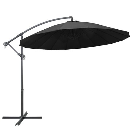 vidaXL Parasol suspendu Anthracite 3 m Mât en aluminium