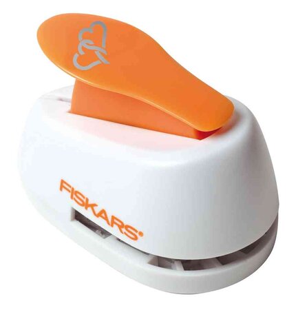 Perforatrice à levier Modèle 'coeurs' 19mm blanc / orange FISKARS