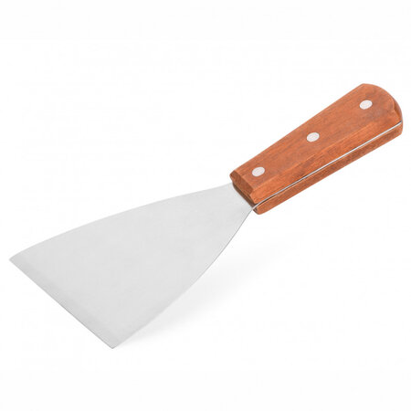 Palette triangulaire en inox avec manche en bois - pujadas -  - inox210