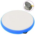 vidaXL Tapis gonflable de gymnastique avec pompe 100x100x20cm PVC Bleu