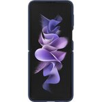 Coque silicone avec anneau z flip3 navy