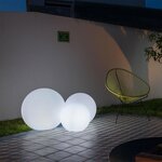 Boule lumineuse filaire bobby blanc polypropylène ∅60cm