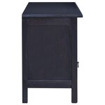 vidaXL Meuble TV Café noir clair 100x30x45 cm Bois d'acajou massif