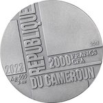 TIME IS MONEY Imprint of Words 2 onces argent monnaie 2000 Francs Cameroon 2023