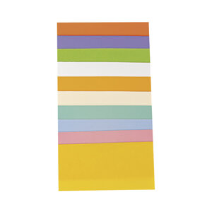 Feuille de cire Kit Pastel 10x5cm 10 couleurs triées