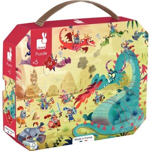 Puzzle en carton 54 pièces "Les dragons"
