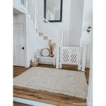 Tapis coton lavable Tribu olive - 200 x 300 cm