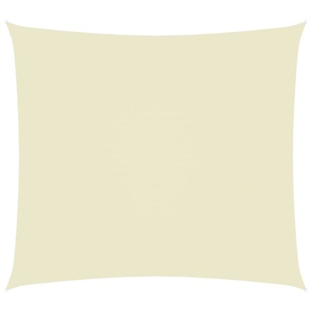 vidaXL Voile de parasol Tissu Oxford rectangulaire 3 5x4 5 m Crème