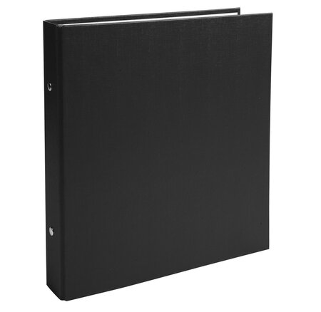 Classeur rembordé polypropylène format ecolier 4 anneaux 25mm - 230x215mm  noir exacompta