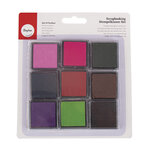 Scrapbooking kit encreurs  assorties  3 5x3 5 cm  kit 9  couleurs