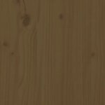 vidaXL Cadre de lit Marron miel 100x200 cm Bois de pin massif