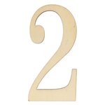 Set 12 Chiffres 10 Cm - Bois