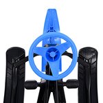 vidaXL Traîneau Noir et bleu