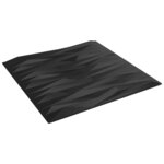 vidaXL Panneaux muraux 24 Pièces noir 50x50 cm EPS 6 m² pierre