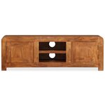 vidaXL Meuble TV Bois massif avec finition miel 120 x 30 x 40 cm