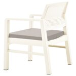 vidaXL Salon de jardin 3 Pièces Plastique Blanc
