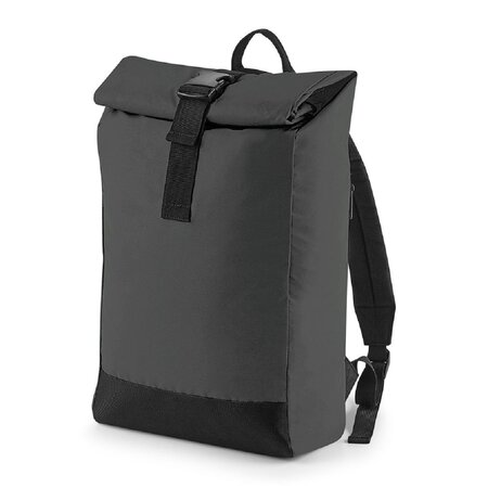 Sac à dos roll top réfléchissant - BG138 - noir