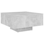 vidaXL Table basse Gris béton 60x60x31 5 cm Aggloméré