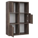 vidaXL Bibliothèque Chêne fumé 60x27 5x88 cm Aggloméré