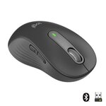 Souris sans fil logitech signature m650 l - gauche - pour mains larges  silencieuse  bluetooth  boutons programmables - graphite