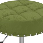 vidaXL Chaises pivotantes à manger lot de 2 vert clair velours
