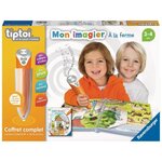 Tiptoi - coffret complet lecteur interactif + livre imagier a la ferme - ravensburger - jeu électronique éducatif - des 3 ans