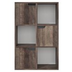 vidaXL Bibliothèque Chêne fumé 60x27 5x88 cm Aggloméré