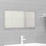 vidaXL Ensemble de meubles de salle de bain Gris béton Aggloméré