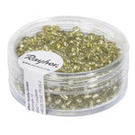 Perle rocaille garniture argentée Vert clair Ø2 6mm 16 g