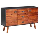 vidaXL Buffet 110x35x70 cm Bois d'acacia massif et MDF