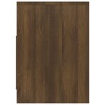 vidaXL Meuble TV Chêne marron 102x37 5x52 5 cm Aggloméré