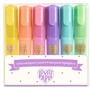 DD03754 set de 6 mini surligneurs pastel